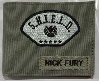 Marvel Comics Avengers Nick Fury SHIELD Cloth Wallet NEW Bi Fold Billfold - Image 1 of 4
