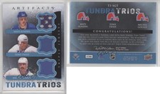 2013 Upper Deck Artifacts Tundra Trios Mats Sundin Tony Twist Michel Goulet HOF