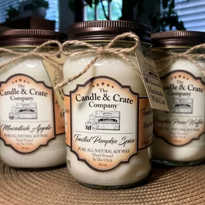 Toasted Pumpkin Spice, Sojawachskerze, Herbstduft, Handarbeit, Pumpkin Candle - Bild 1 von 5