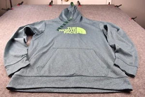 The North Face Hoodie Mens Large Green Pullover Sweater - Picture 1 of 6