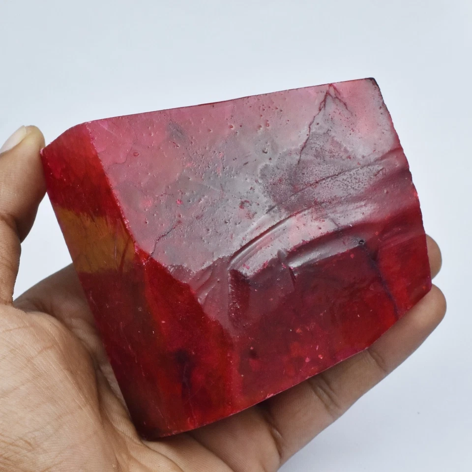 Piedra preciosa suelta CERTIFICADA de 700,10 quilates rubí rojo natural sin cortar tamaño enorme Foto 1 de 4