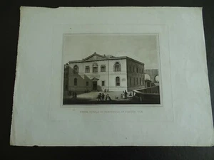 ROMA-INCISIONE ACQUAFORTE-NUOVA SCUOLA DI FANCIULLE IN PIAZZA PIA-1860-ANIMATA - Imagen 1 de 2