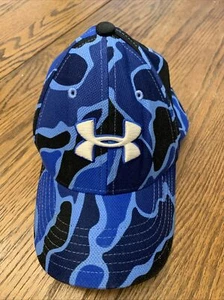UNDER ARMOUR Blue/Black Camo Toddler 1-3 Years Hat - Picture 1 of 4
