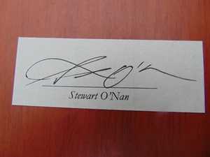 Stewart O'Nan Signature Exlibris nur - garantiert authentisch, kostenloser US-Versand - Bild 1 von 2