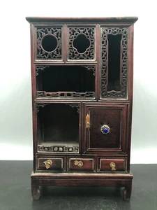 Chinesischer natürlicher Redwood handgefertigter exquisiter Schrank 18117 - Bild 1 von 9