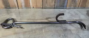 Primitive Antique Tool marked LLL System 26" Hook Manhole cover Bar - Picture 1 of 7