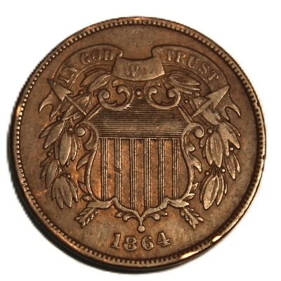 1864 2 Cent Piece (RPD) - SVN527 - Image 1 of 2