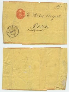 115784 - Ganzsache - Streifband - Vitznau 30.5.1895 nach Bonn - Imagen 1 de 1