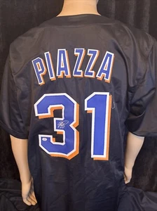 MIKE PIAZZA Of The New York Mets SIGNED Jersey W/ COA - Picture 1 of 5