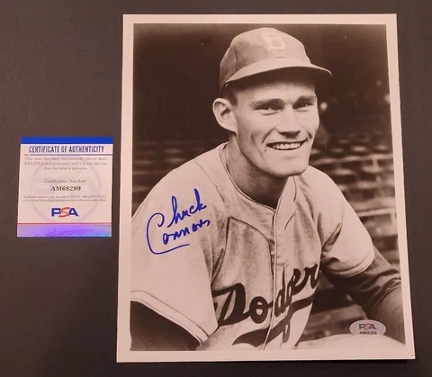 Rare CHUCK CONNORS Signed 8X10 Photo-ACTOR-PRO BASKETBALL-BASEBALL-RIFLEMAN-PSA Cover