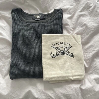 Ralph Lauren RRL -double RL- cotton grey sweater L - Image 1 of 4