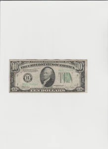 1934-C $10 TEN DOLLARS FRN FEDERAL RESERVE NOTE NEW YORK, NY - Picture 1 of 5
