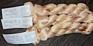 ARTYARNS - Lot of 3 Skeins REGAL SILK COLOR H27- 100% SILK-NEW - Picture 1 of 2