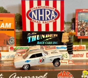 1967 CHEVY NOVA A/GAS BLOWN & INJECTED GASSER HURST NHRA DRAG RACING  MIP  - Picture 1 of 8