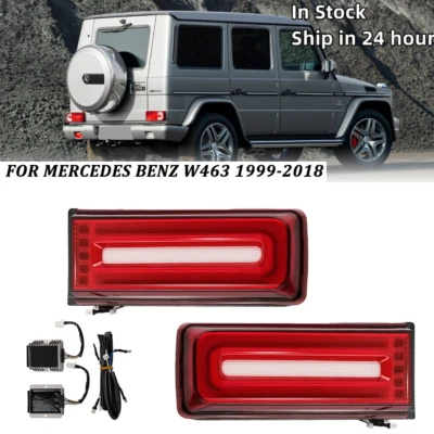 L&R LED Rear Taillights Tail Lamps For 1999-2018 Mercedes Benz W463 G63 G550 G55 - Image 1 of 4