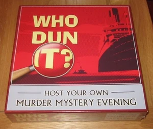 WHO DUN IT? ( HOST YOUR OWN MURDER MYSTERY EVENING ) BRAND NEW & SEALED!!! - Picture 1 of 4