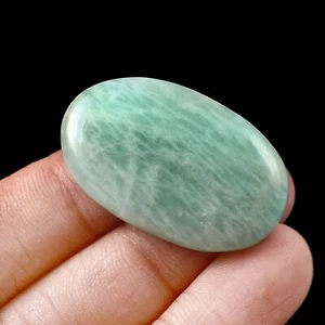 45,70 ct Amazonit ovaler Cabochon lose Edelstein für Anhänger & Schmuck - Bild 1 von 2