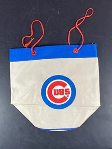 Chicago Cubs Giveaway Slice Canvas Tote Bag Wrigley New Vintage New Draw String - Picture 1 of 18