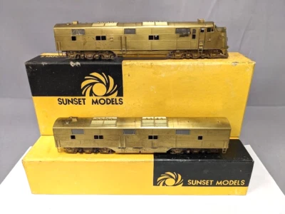 Sunset Models Prestige Series H.O. Brass A-B Powered EMD E7 Diesels Not Running - Image 1 of 4