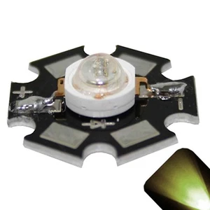 5 x LED 1 Watt Warm Soft White Star Bright Wide Angle High Power LEDs 1w w DIY - Picture 1 of 2