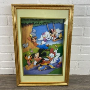 Disney Mickey Mouse Minnie Goofy Donald Caja de Sombras 3D Diorama Guardería Arte de Pared - Imagen 1 de 8