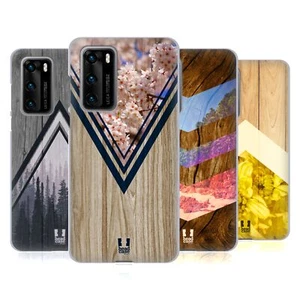 HEAD CASE DESIGNS NATURE WOOD PRINTS SOFT GEL CASE FOR HUAWEI PHONES 4 - Picture 1 of 11