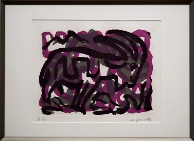 A.R.Penck "Steinbock" handsignierte Aquatintaradierung - Bild 1 von 4