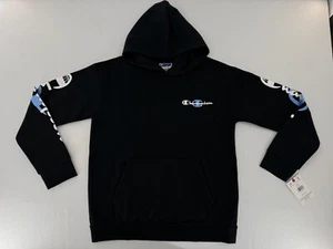 Champion Hoodie Sweatshirt Size XL 18/20 Youth Boys Black Logo Athletic NWT - Picture 1 of 12