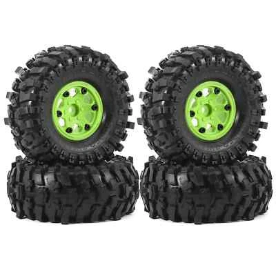 plastic wheel hub 1.9" Rubber Rock Tyres Wheel Tires for 1/10 RC Crawler Car - Image 1 of 4