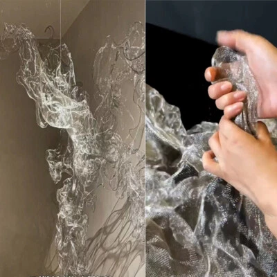 Metall Garn Draht Netz Designer Stoffe Styling Harte DIY Hintergrund Material - Bild 1 von 4