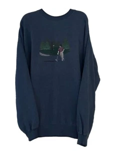 M&C Sport Herren Sweatshirt XXL Blau Man Playing Golf Rundhals Pullover Opa - Bild 1 von 11