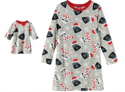 STAR WARS Nightgown Girl's size 6 NEW Darth Vader Pajamas Doll Gown Pjs NWT - Image 1 of 4