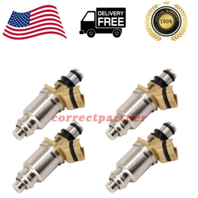 23250-16150 4PCS Fuel Injectors Fits Geo Corolla Prizm Toyota 1.6L I4 1993-1997 - Image 1 of 4