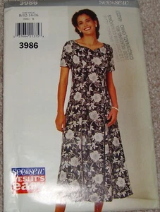 See & Sew Pattern 3986 Women's Dress    Size 12-14-16 - Picture 1 of 2