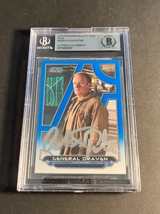 ALISTAIR PETRIE Signed Star Wars Galactic Files Auto Beckett BAS Slabbed DRAVEN - Picture 1 of 2