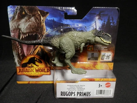 Jurassic World Dominion Ferocious Pack Rugops Primus Dinosaur Ages 3+ New Cover