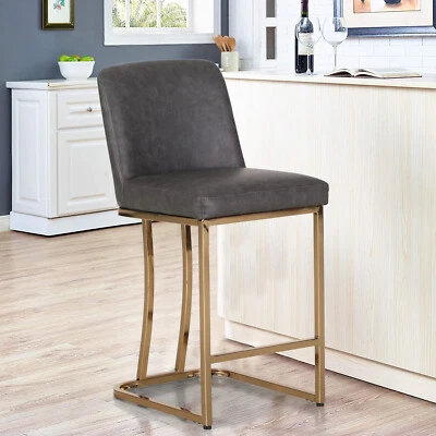 1pc 24" Counter Height Bar Stools Set of 2 Home Kitchen Bar Chair with Metal leg - Image 1 of 4