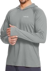 Men'S Sun Protection Hoodie Shirt UPF 50+ Long Sleeve UV SPF T-Shirts Rash Guard - Picture 1 of 12