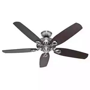 Hunter Ceiling Fan Without Light Builder Elite 132 CM Nickel - Picture 1 of 5