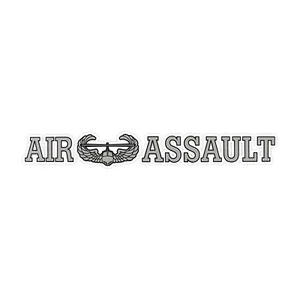 Calcomanía adhesiva de parachoques de tira de ventana transparente de asalto aéreo militar de vinilo soldado 5" - Imagen 1 de 3