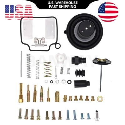 For Honda 1985-2016 version Rebel 250/CMX 250/CA250 Carburetor Repair Kit USA - Image 1 of 4