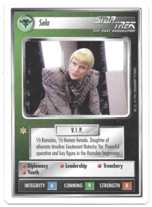 Star Trek Next Generation Premiere CCG Card Game Sela White Border Card Decipher - Picture 1 of 1