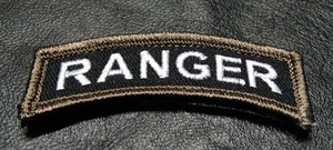 ARMY RANGER TAB ROCKER RANGER PATCH [HOOK BACKING] - Picture 1 of 1