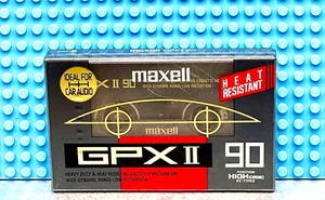 MAXELL GPX II 90 1992 JAPAN TYPE II BLANK CASSETTE TAPE (1) (SEALED) - Picture 1 of 3