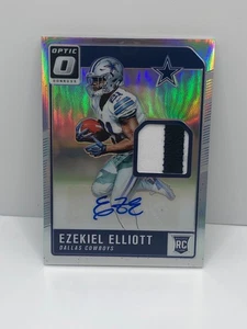 Ezekiel Elliott 2016 Donruss Optic RC Jersey Patch Auto RPA Silver Prizm #03/20 - Bild 1 von 3