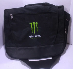 Monster Energy Black Logo Messenger Bag Adjustable Crossbody Bag - Picture 1 of 13