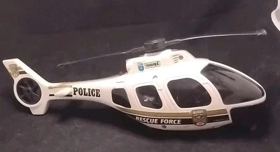 BUDDY L SUPER BRUTE WHITE POLICE RESCUE FORCE HELICOPTER Doesn't Work.  - Image 1 of 4