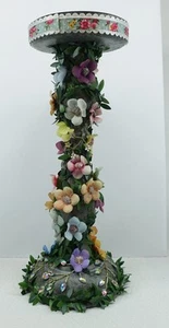Candelabro, flores, flores, decoración de mesa, decoración, vela, vela de tocón - Imagen 1 de 3
