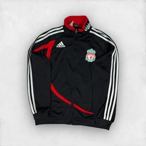 Adidas Herren Schwarz 3-Streifen Liverpool F.C. Fußballjacke - Bild 1 von 11