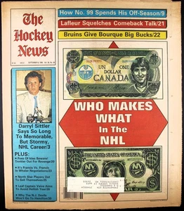 THE HOCKEY NEWS - 6 Sep. 1985 Feat. Bourque, Sitler, LaFleur **READ DISC** - Picture 1 of 1